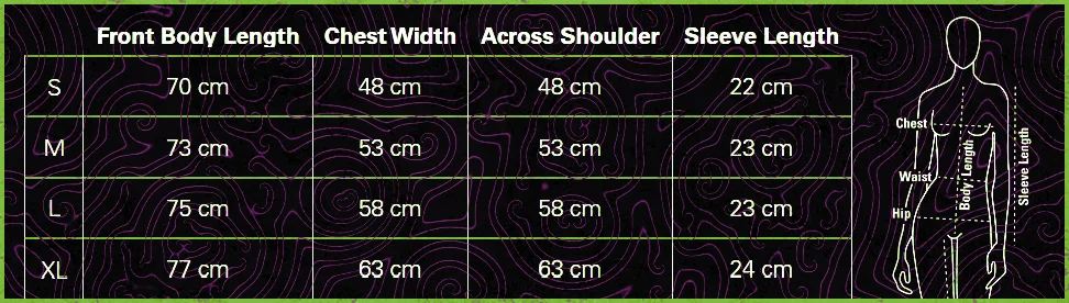 Size Charts for 1801GD